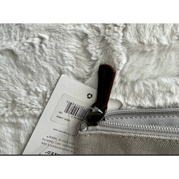 New Life Is Good Navy Blue STARS POUCH Cosmetic Travel Catch All Bag Zipper LG - Picture 7 of 8